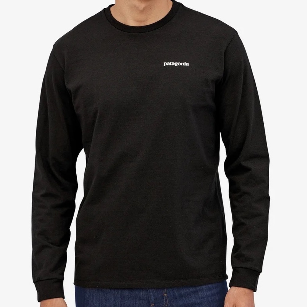 Patagonia Men’s Long Sleeved P-6 Logo Responsibili-Tee